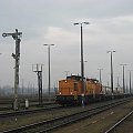 30.11.2008 2 lokomotywki serii 293 stoją z składem PCC i czekają na wyjazd do Niemiec.