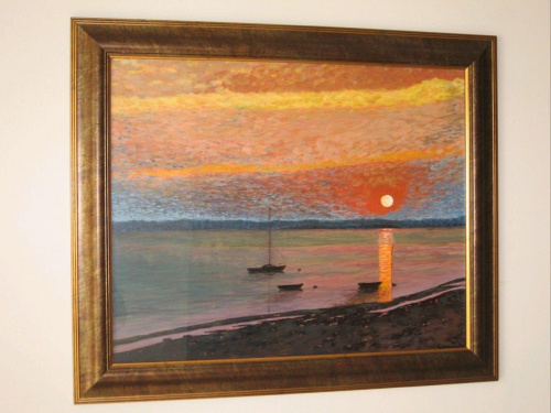 Wschód Słońca
akryl- tektura 50x65 cm
(obraz sprzedany)