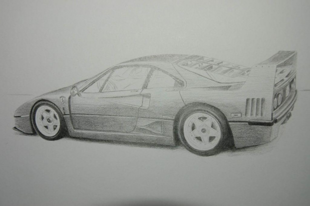 F40 kóba :) #f40 #kóba #ferrari #rysunek