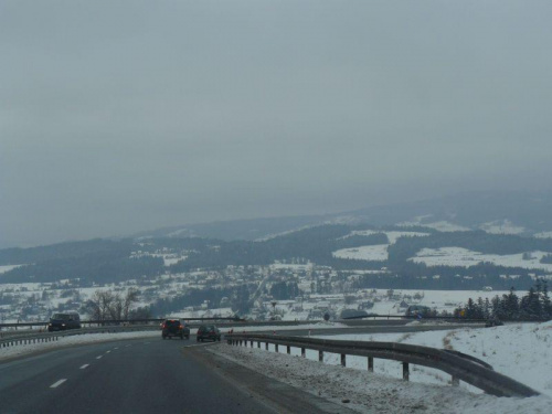 W drodze powrotnej z Świąt spędzonych w N.Targu. #zima #krajobraz #śnieg
