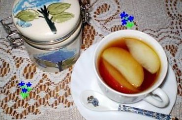 Herbata z lawenda i jabłkiem #napoje #herbata #jedzenie #gotowanie #kulinaria #PrzepisyKulinarne