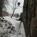 Mury obronne twierdzy Suomenlinna #Finlandia #Suomenlinna #zima #twierdza