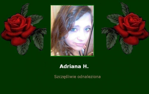 #AdrianaH #SzczęśliwieOdnaleziona #Fiedziuszko #kobieta #odnalezieni #PomocnaDłoń #PortalNaszaKlasa #SprawaWyjaśniona