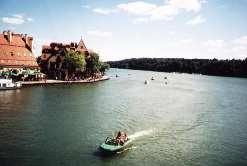Jezioro Mikołajskie - widok z mostu.
