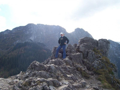 Na szczycie Sarniej Skałki /
On the summit of Sarnia Skałka