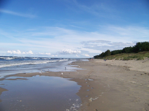 plaża krynica morska jesień #morze #KrynicaMorska #plaża