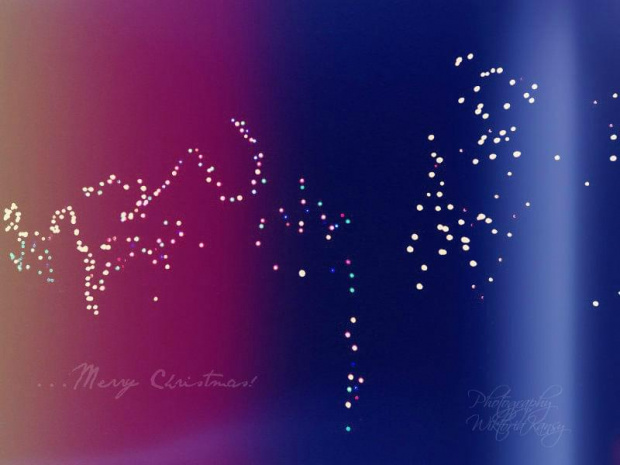 Wesołych Świąt . #lampki #noc #swięta