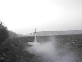 Start Rakiety Testowej Athena II. Silnik testowany- SRKW K300