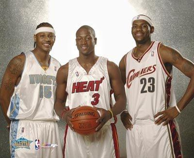 CARMELO & LEBRON & WADE