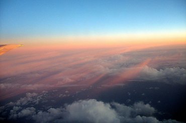 WSCHOD SLONCA NAD POLSKA NA WYSOKOSCI 11000 METROW #WSCHODSLONCA