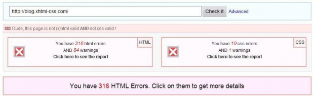 xhtml-css validator